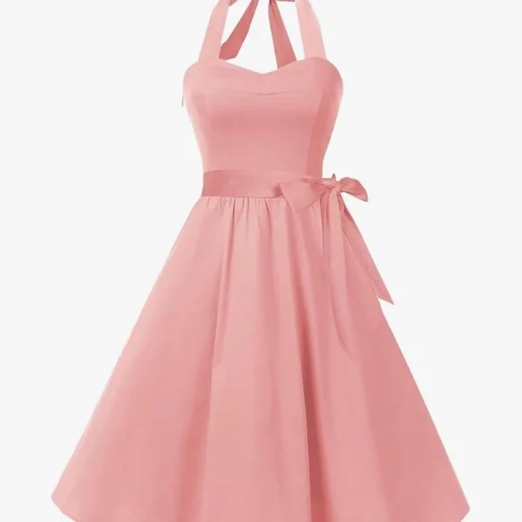 MAKE AN OFFER! Coral Pink retro sundress. Small - Picture 2 of 4